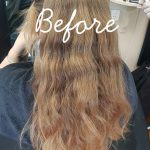 Reverse balayage before | Peak-a-do Hairdresser Ipswich QLD